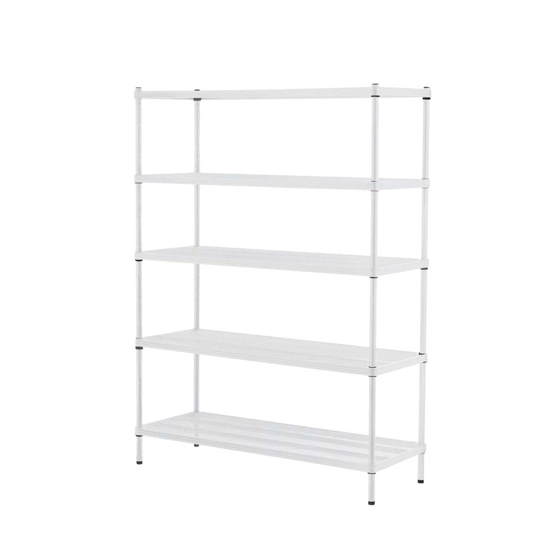 MeshWorks Shelving 5 Tier White